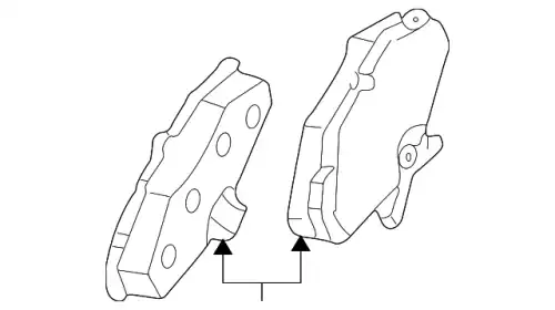 Тормозные колодки дисковые FORD 1U2Z-2V200-PA