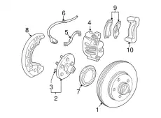 Тормозные колодки дисковые FORD 4L2Z-2001-BA