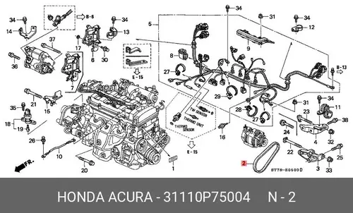 HONDA 31110P75004