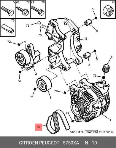 PSA 5750 XA 1570 мм