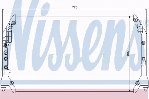 Радиатор кондиционера (конденсатор) NISSENS 94514