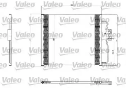 Радиатор кондиционера (конденсатор) VALEO 817406
