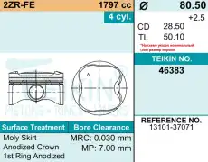 Поршень TEIKIN 1шт 46383STD