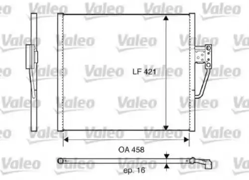 Радиатор кондиционера (конденсатор) VALEO 817607