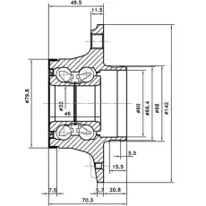 Ступица ZIKMAR Z89380R