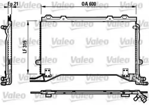 Радиатор кондиционера (конденсатор) VALEO 817235