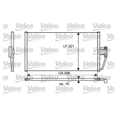 Радиатор кондиционера (конденсатор) VALEO 817561