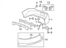 71598TE0A01 BRACKET, PLASTIC HONDA