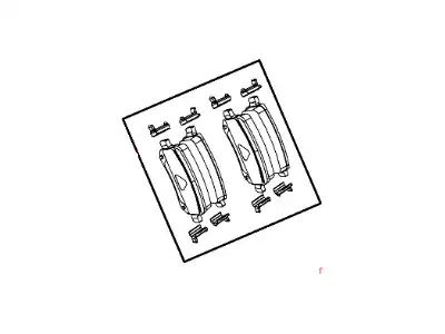Тормозные колодки дисковые MOPAR 68159143AA