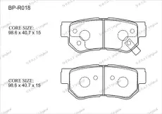 Тормозные колодки BPR018 GERAT