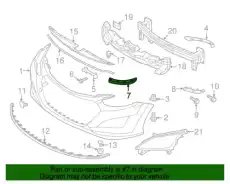 86553A5000 Кронштейн бампера левый MOBIS