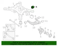 Bushing ! \12>19 MB GLE 400 3.0L V6 166 333 05 00