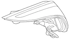 Фонарь габаритный JAGUAR C2D51413