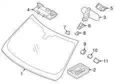 ЛОБОВОЕ СТЕКЛО (D) LR087965 LAND ROVER
