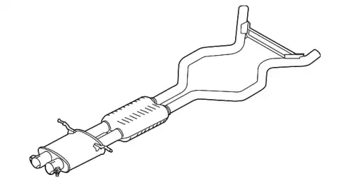 ГЛУШИТЕЛЬ В СБОРЕ LR088303 LAND ROVER
