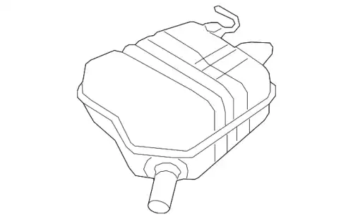 ЗАДНИЙ ГЛУШИТЕЛЬ LR088309 LAND ROVER
