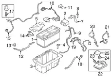 ПОДДОН АККУМУЛЯТОРА LR095437 LAND ROVER