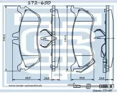 Тормозные колодки дисковые STARKE 172-650