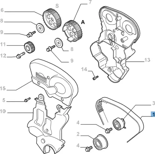 ремень ГРМ 71739873 FIAT