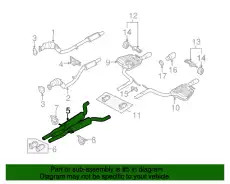 Средняя часть глушителя 4F0253409AE VAG