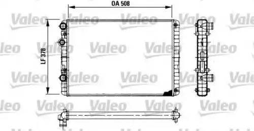 Радиатор системы охлаждения двигателя VALEO 730954