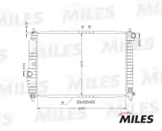Радиатор системы охлаждения двигателя MILES ACRB020
