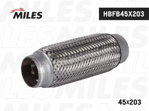 Гофра глушителя MILES HBFB45X203 L= d=