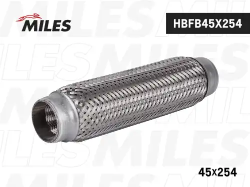 Гофра глушителя MILES HBFB45X254 L= d=