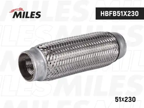 Гофра глушителя MILES HBFB51X230 L= d=