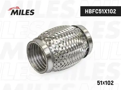 Гофра глушителя MILES HBFC51X102 L= d=
