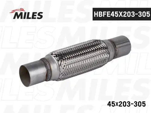 Гофра глушителя MILES HBFE45X203-305 L= d=