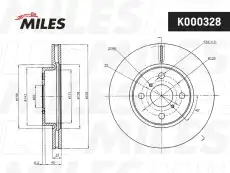 Тормозной диск MILES K000328