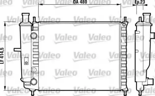 Радиатор системы охлаждения двигателя VALEO 732218