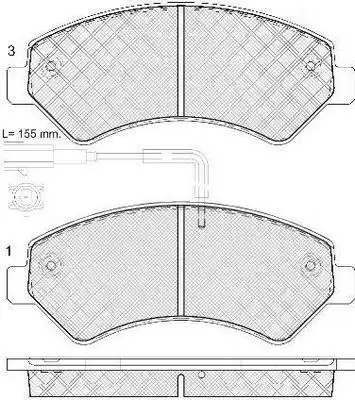 Тормозные колодки дисковые FIT FP1540E