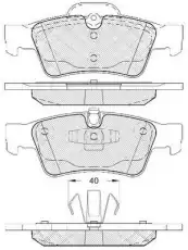 Тормозные колодки дисковые FIT FP1122