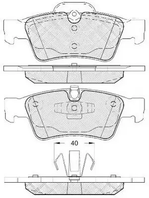 Тормозные колодки дисковые FIT FP1122
