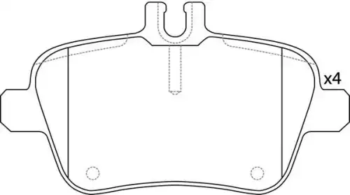 Тормозные колодки дисковые FIT FP1646