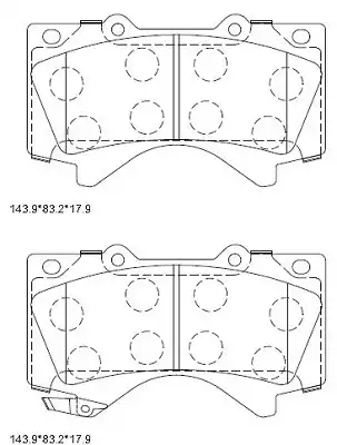 Тормозные колодки дисковые ASIMCO KD2387