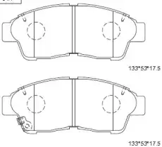 Тормозные колодки дисковые ASIMCO KD2718