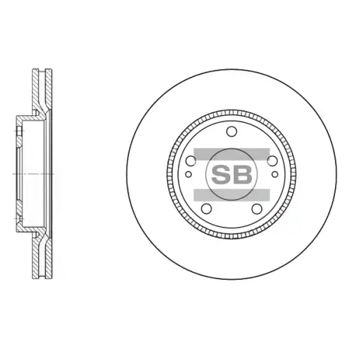 Тормозной диск SANGSIN SD1048