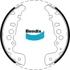 Тормозные колодки барабанные BENDIX BS1787