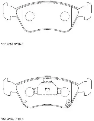 ТОРМОЗНЫЕ КОЛОДКИ ДИСКОВЫЕ KD2797 ASIMCO