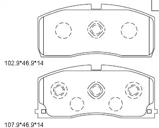ТОРМОЗНЫЕ КОЛОДКИ ДИСКОВЫЕ KD3716 ASIMCO