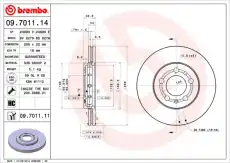Тормозной диск BREMBO 9701114