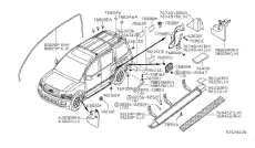 ПОДНОЖКА БОКОВАЯ 961107S620 INFINITI