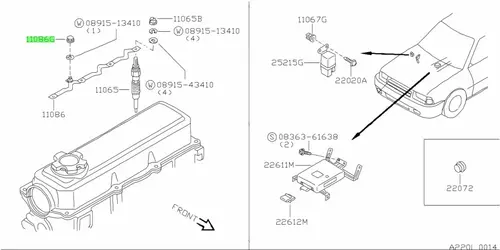 ГАЙКА 11066V7202 NISSAN