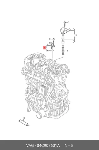 Датчик импульсов 04C907601A VAG