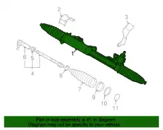 Ремкомплект рулевой рейки 7L8422061MX VAG