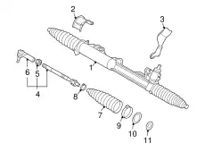 Ремкомплект рулевой рейки 7L8422061MX VAG
