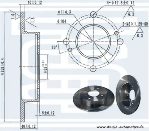 Тормозной диск STARKE 179-924